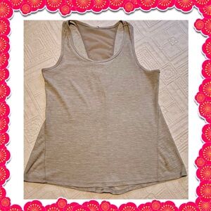 Tank top - active wear - Old Navy  Breathe On - medium - gray - mesh panel GUC